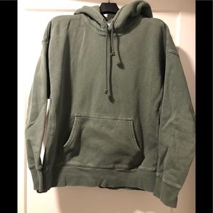 Aritzia TNA pullover hoodie in green size 1.